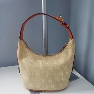 Dooney & Bourke Signature Mini Bucket Handbag Tan